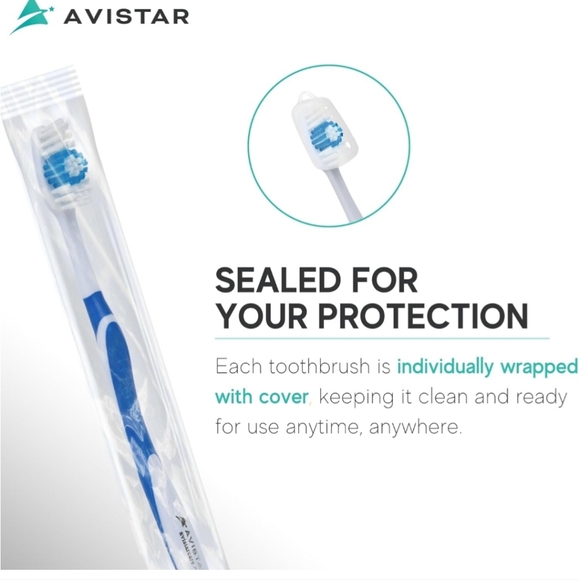 120 Pack Bulk Toothbrushes w/Cover Caps - Picture 5 of 6